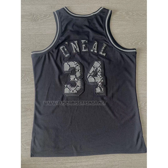 Camiseta Kobe Bryant NO 34 Los Angeles Lakers Mitchell & Ness 1996-97 Negro Swingman